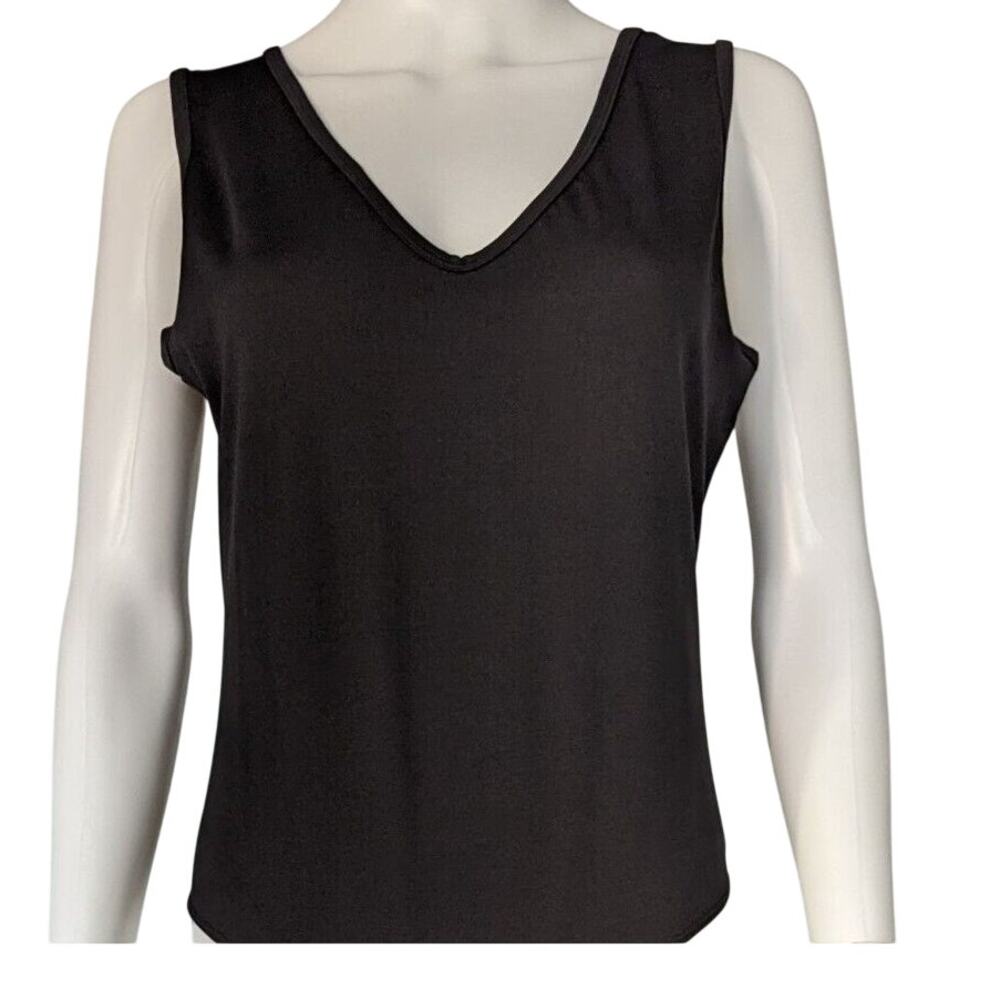 Marste Black Tank Bodysuit Top Size 12-14